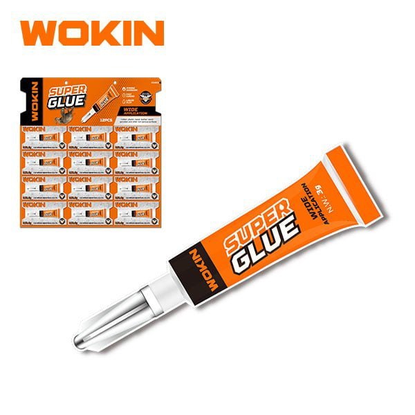 წებოს ნაკრები Wokin 654603, 12Pcs, Super Glue