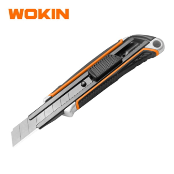 საკანცელარიო დანა Wokin 300328, 18mm, Snap-OFF Blade Knife, Orange/Black