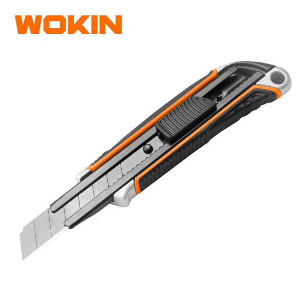 Wokin 300328, 18mm, Snap-OFF Blade Knife, Orange/Black