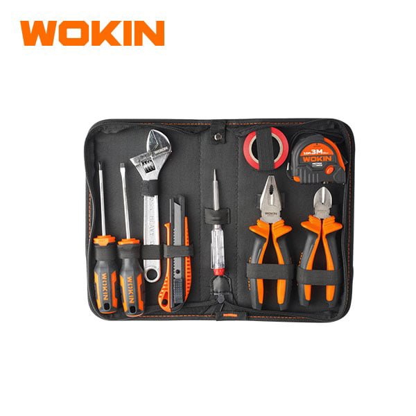 ხელსაწყოების ნაკრები Wokin 209509, 9Pcs Tool Set, Black