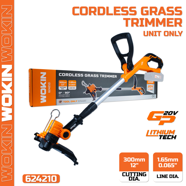 ბალახის საკრეჭი Wokin 624210, 20V, Grass Trimmer, Orange