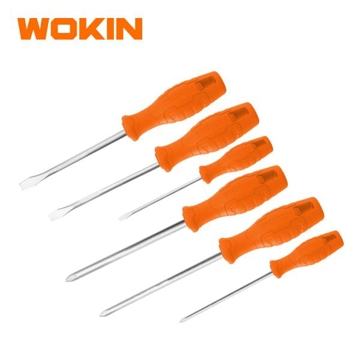 Wokin 202706, 6Pcs Tool Set, SCREWDRIVERS SET Orange