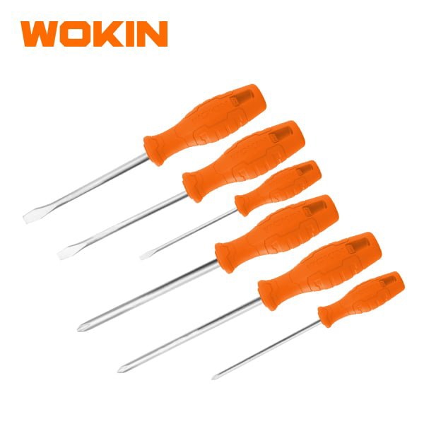 სახრახნისის ნაკრები Wokin 202706, 6Pcs Tool Set, SCREWDRIVERS SET Orange