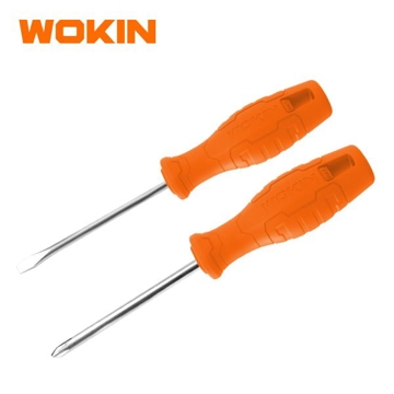 Wokin 202502, 2Pcs Tool Set, SCREWDRIVERS SET Orange