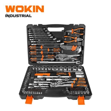 ხელსაწყოების ნაკრები Wokin 155913, 137Pcs Tool Set, Black/Silver