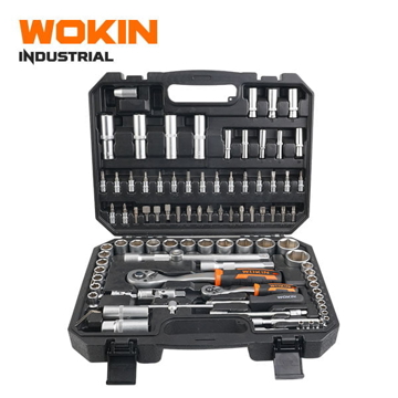 ხელსაწყოების ნაკრები Wokin 155694, 94Pcs Tool Set, Black/Silver