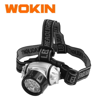 სამუშაო ფარანი თავის Wokin 601007, 50 Lumens, Head Light, Black