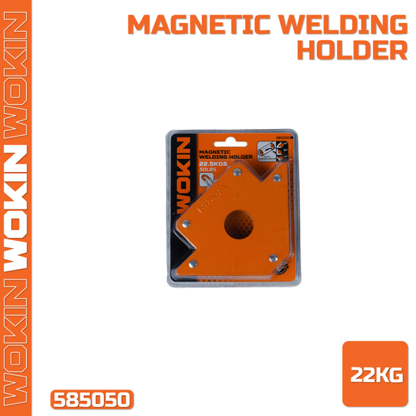 კუთხის მაგნიტური დამჭერი Wokin 585050, 50LBS, Magnetic Welding Holder, Orange