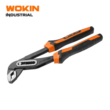 ბრტყელტუჩა Wokin 101510, 250mm, 10″ WATER PUMP PLIERS(INDUSTRIAL), Black/Orange