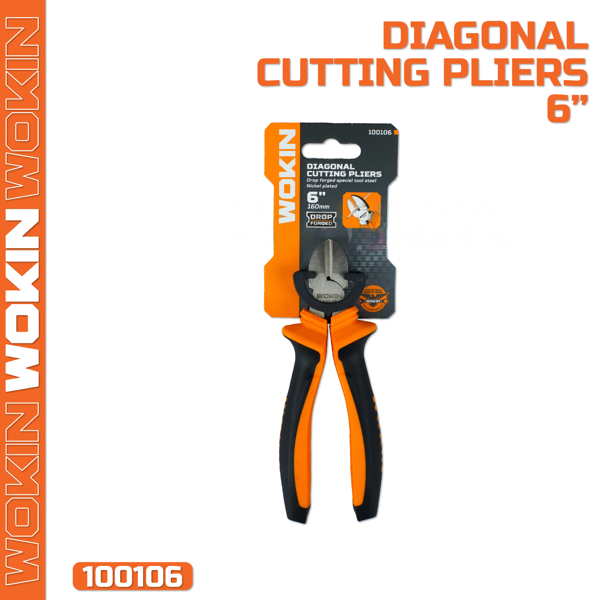 მკვნეტარა Wokin 100106, 160mm Cutting Plier, Black/Orange