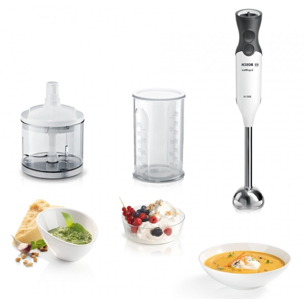 ხელის ბლენდერი Bosch MS6CA4120, 800W, 0.7L, Blender, White