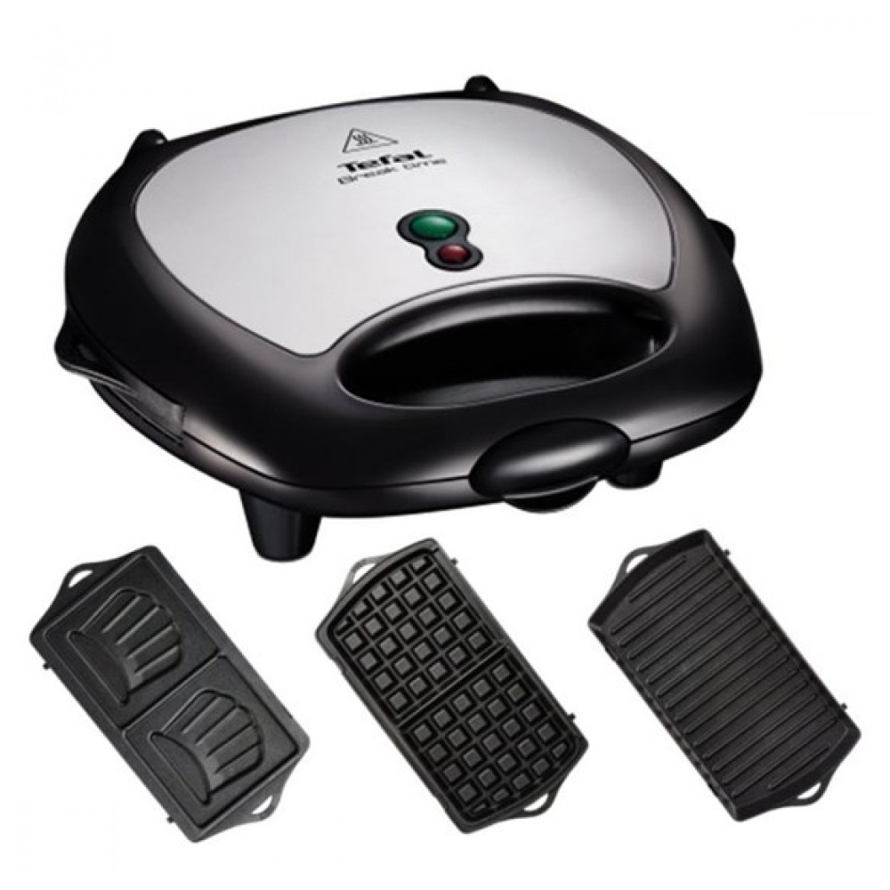 Tefal SW614831, 700W, Sandwich Maker, Black/Silver