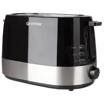 ტოსტერი Vitek VT-1584, 850W, Toaster, Black