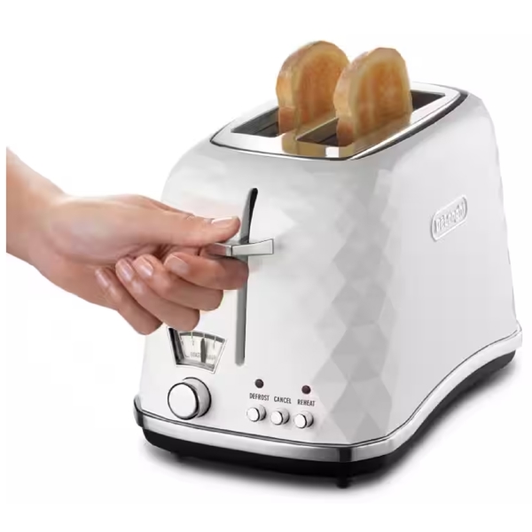 ტოსტერი DeLonghi CTJ2103.W, 900W, Toaster, White