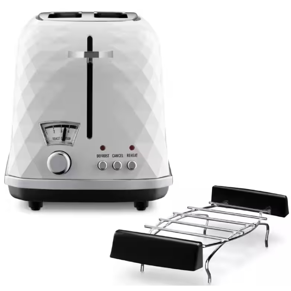 ტოსტერი DeLonghi CTJ2103.W, 900W, Toaster, White