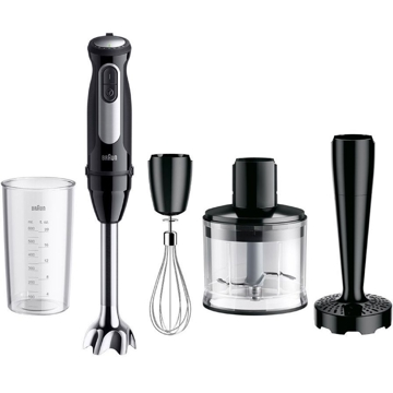 ხელის ბლენდერი Braun MQ55307MBK, 1000W, 0.5L, Blender, Black