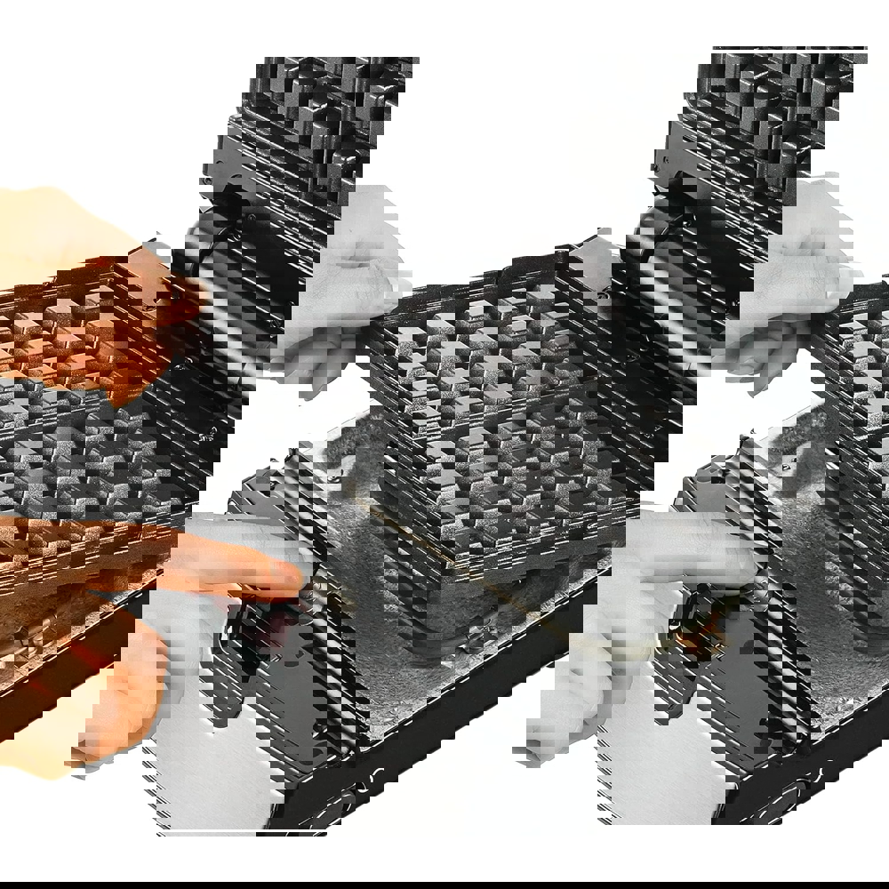 Tefal SW854D16, 700W, Sandwich Maker, Black/Silver