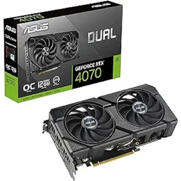 Asus Dual GeForce RTX 4070 SUPER EVO OC, Gaming RTX4070, 12GB, 192-Bit, HDMI, DP, Black