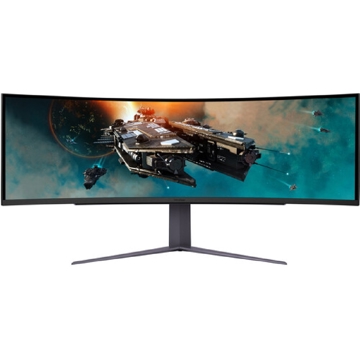 მონიტორი LG 49GR85DC-B UltraGear, 49", Curved Ultrawide Monitor, DQHD, VA, DP, HDMI, USB, Black