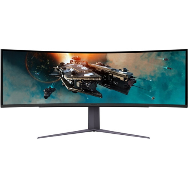 მონიტორი LG 49GR85DC-B UltraGear, 49", Curved Ultrawide Monitor, DQHD, VA, DP, HDMI, USB, Black