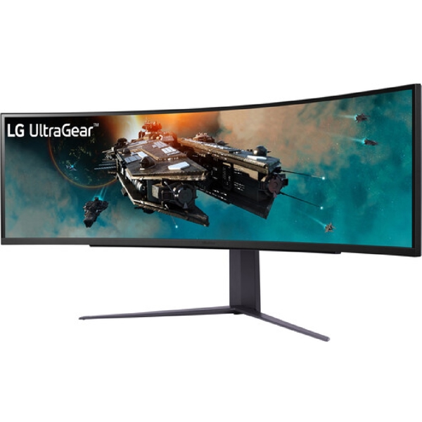 მონიტორი LG 49GR85DC-B UltraGear, 49", Curved Ultrawide Monitor, DQHD, VA, DP, HDMI, USB, Black