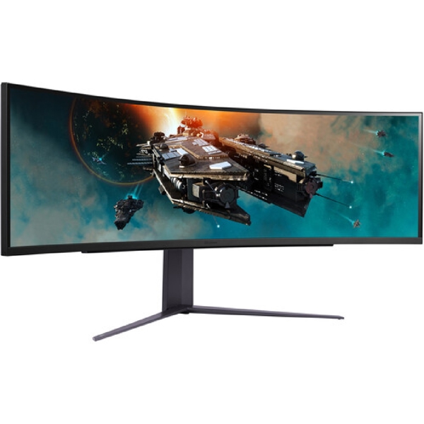 მონიტორი LG 49GR85DC-B UltraGear, 49", Curved Ultrawide Monitor, DQHD, VA, DP, HDMI, USB, Black