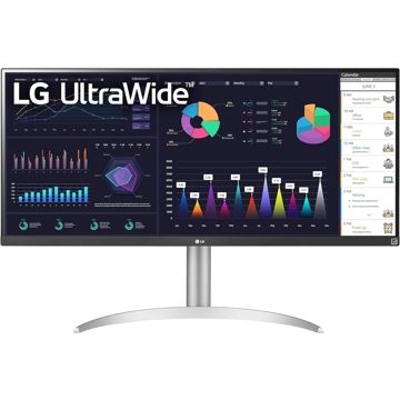 მონიტორი LG 34WQ650-W UltraWide, 34", Monitor, FHD, IPS, DP, HDMI, USB-C, Silver