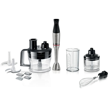 ხელის ბლენდერი Bosch MSM6M871, 1200W, Blender, Black/Silver