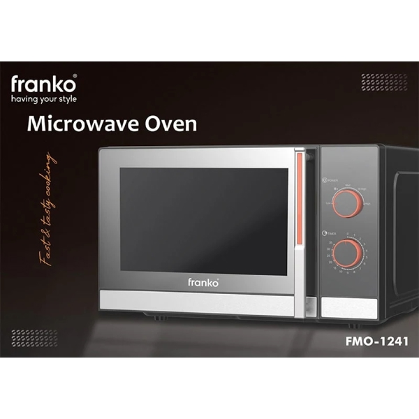 მიკროტალღური ღუმელი Franko FMO-1241, 800W, 23L, Microwave Oven, Grey