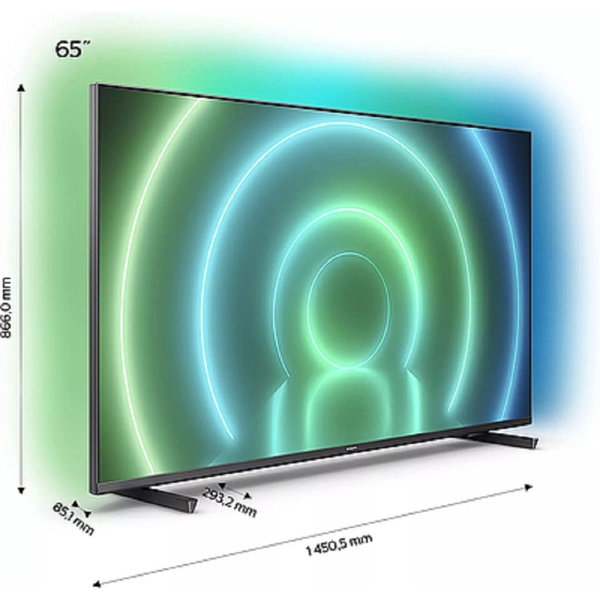 Philips 65PUS7906/12, 65", 4K UHD, Smart TV, Android TV, USB, HDMI, LAN, BT, WIFI, Black