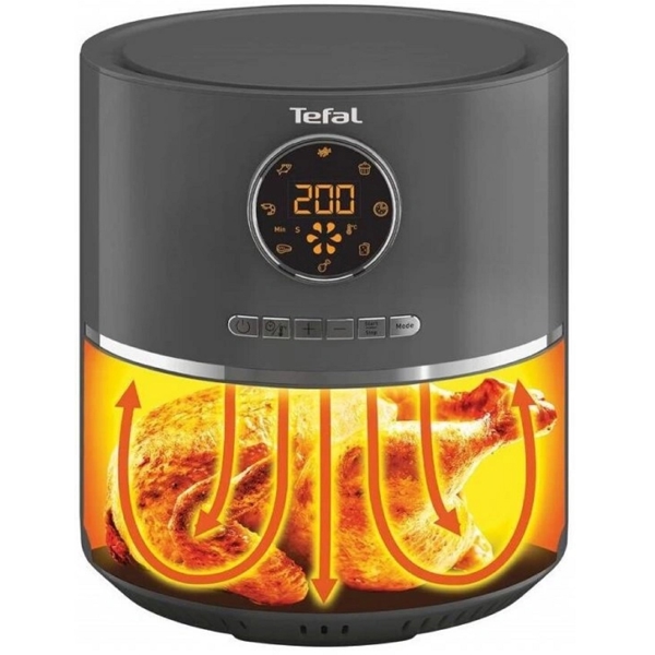 Tefal EY111B15, 1400W, 4.2L, Air Fryer, Dark Grey