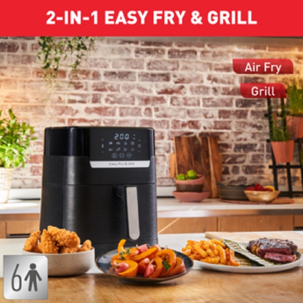 Tefal EY505815, 1150W, 4.2L, Air Fryer, Black