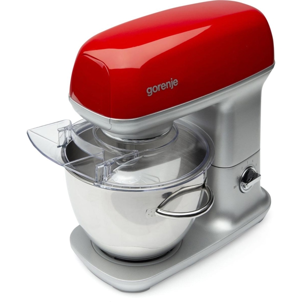 Bosch MUM5X720, 1000W, 4.5L, Food Processor, Red/Silver