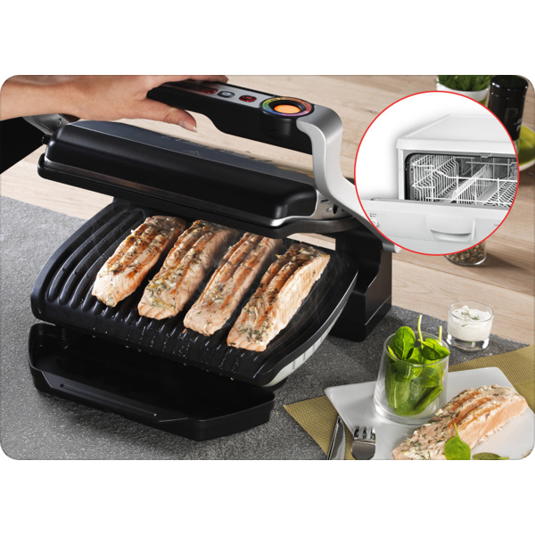 გრილი Tefal GC750D30, 2000W, Grill, Black/Silver