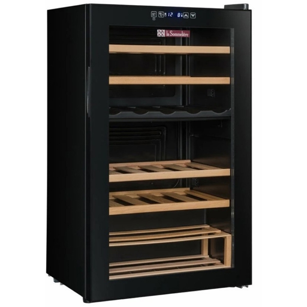 La Sommelière SLS33DZ, G, Wine Refrigerator, Black