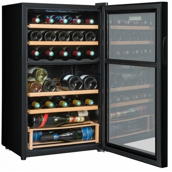 La Sommelière SLS33DZ, G, Wine Refrigerator, Black