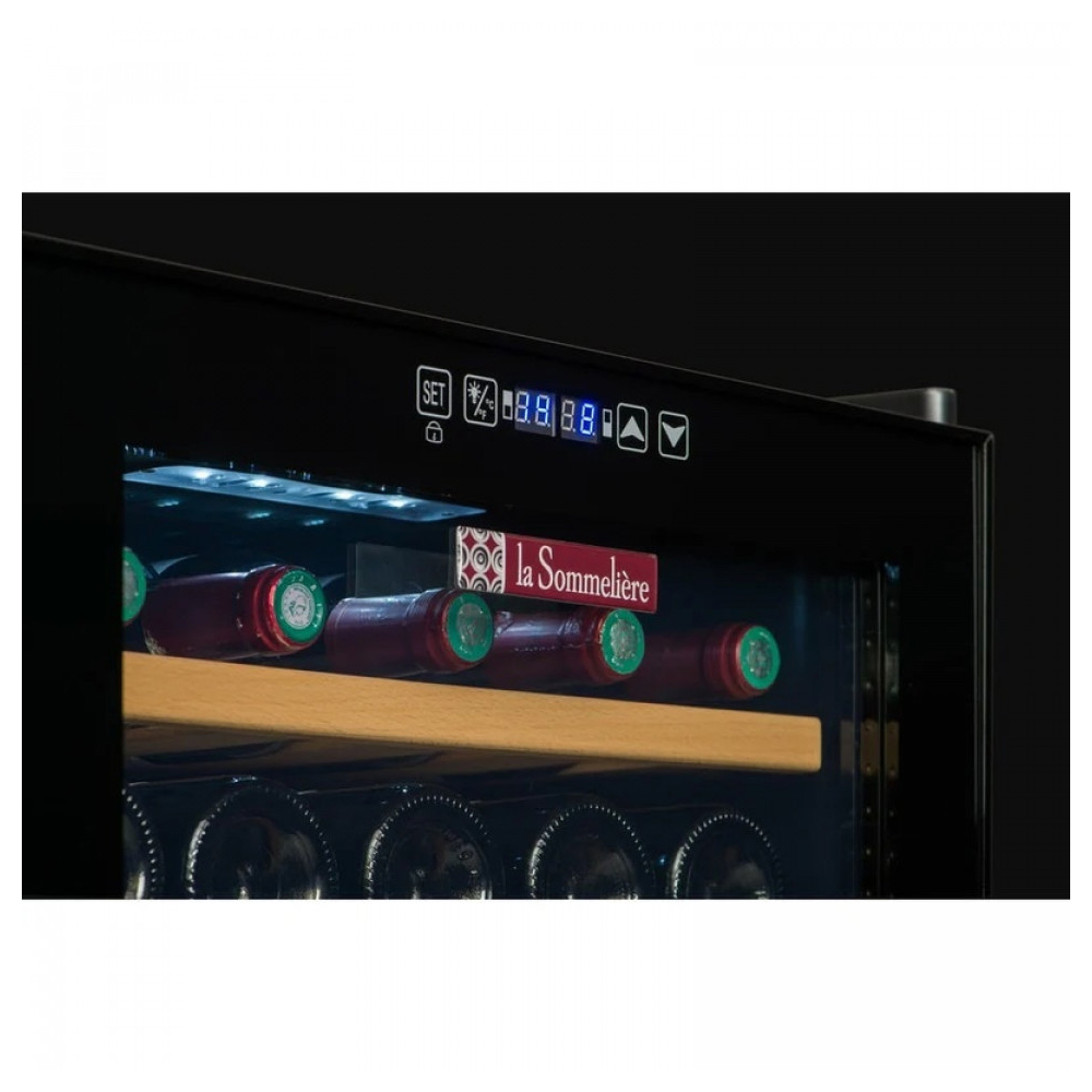 ღვინის მაცივარი La Sommelière SLS33DZ, G, Wine Refrigerator, Black