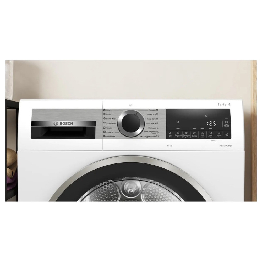 Bosch WQG1420AME, 9Kg, A++, Washing Dryer, White