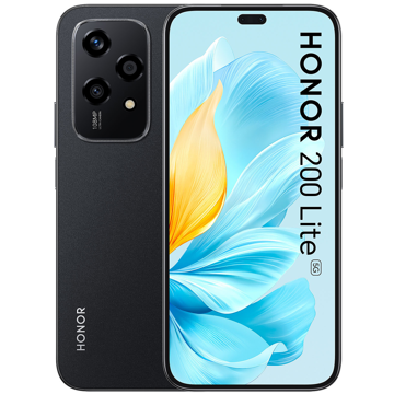 მობილური ტელეფონი Honor 200 LITE, 8GB, 256GB, Dual Sim, 5G, NFC, Midnight Black