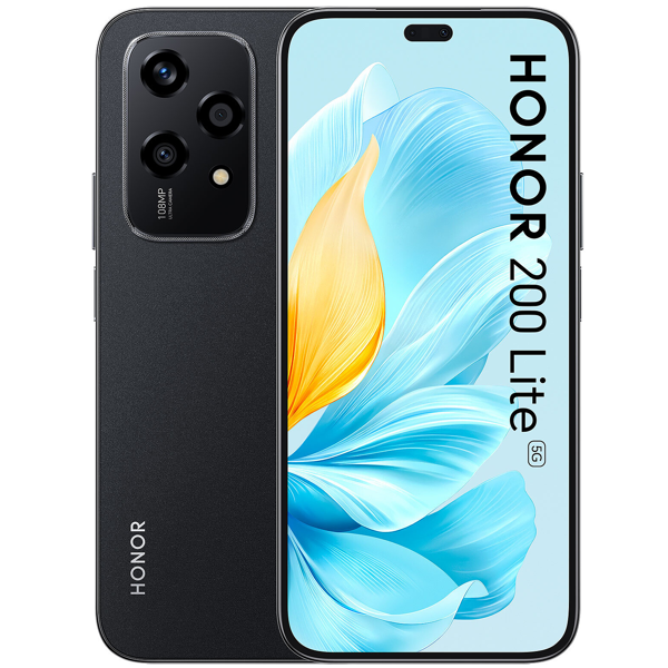 Honor 200 LITE, 8GB, 256GB, Dual Sim, 5G, NFC, Midnight Black