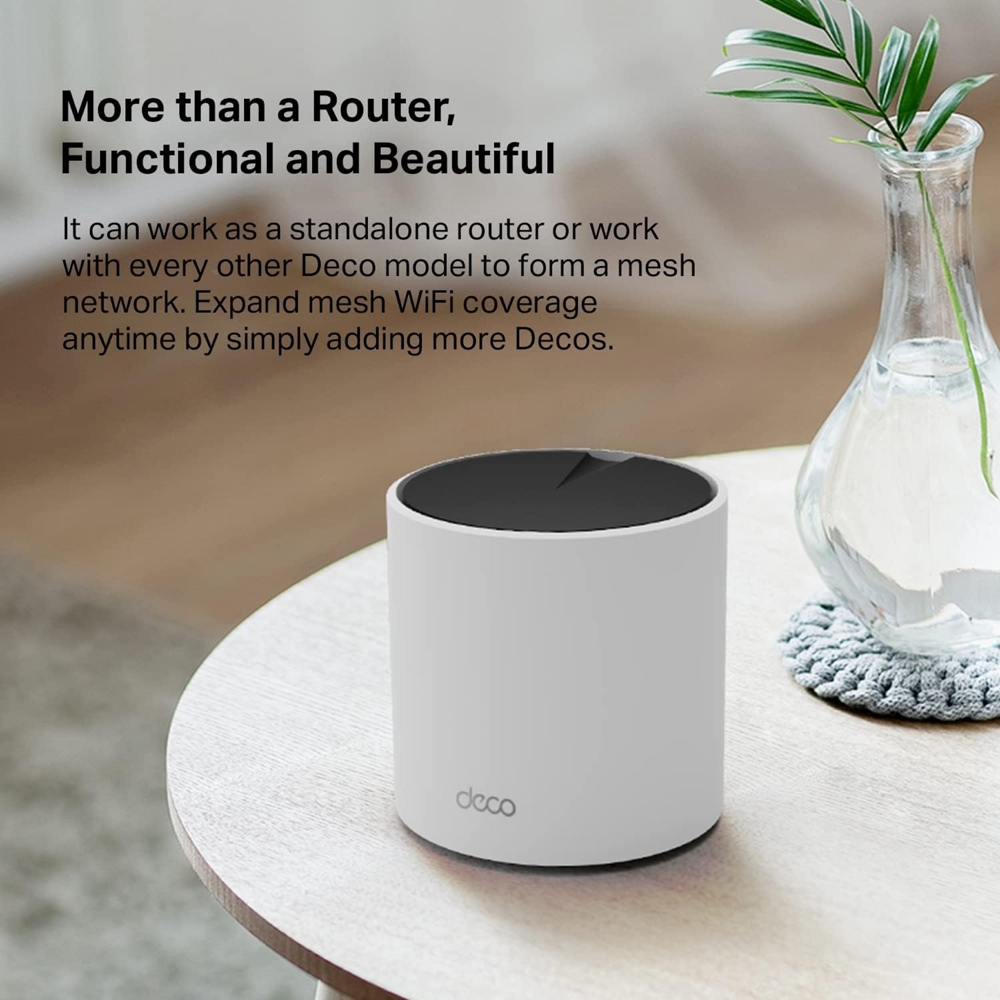 TP-Link DECO X55(1-PACK) AX3000, Whole Home Mesh WiFi System, White