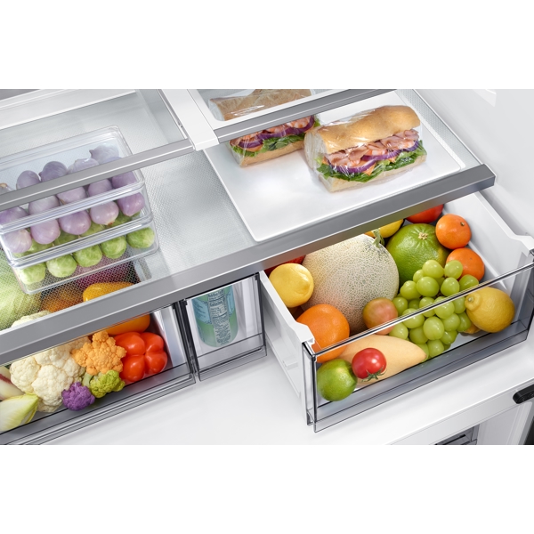 მაცივარი Samsung RF65DG90B0SRWT, 602L, A+, No Frost, Refrigerator, Silver