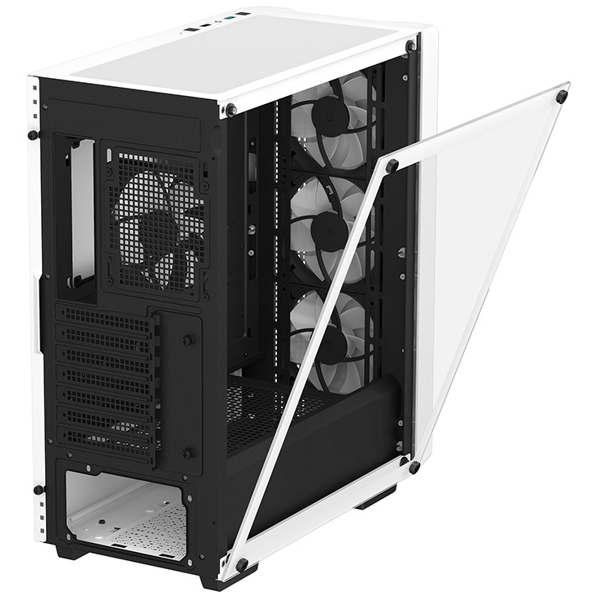 Deepcool CC560 WH V2, Computer Case, MidT, Mini-ITX, Micro-ATX, ATX, USB3.0, USB2.0, Audio, White