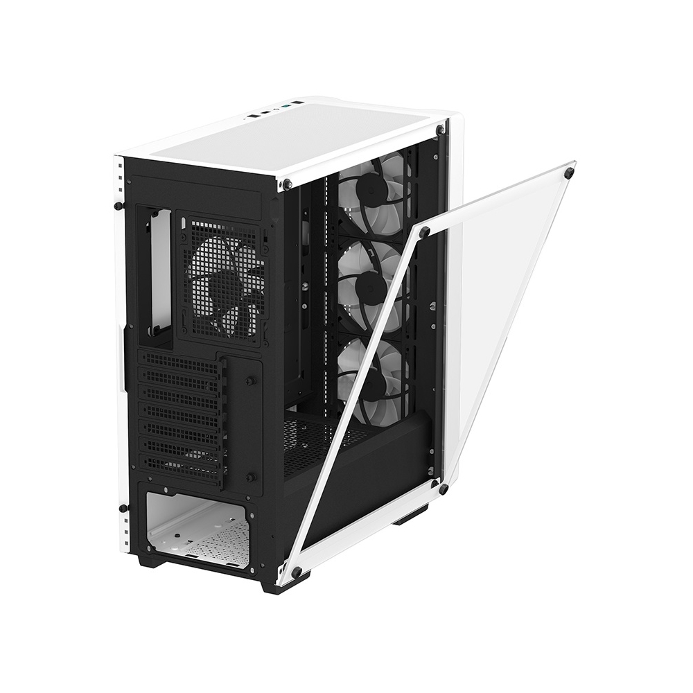 Deepcool CC560 WH V2, Computer Case, MidT, Mini-ITX, Micro-ATX, ATX, USB3.0, USB2.0, Audio, White