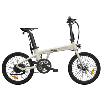 ელექტრო ველოსიპედი ADO A20 Lite, 350W, Smart APP, Folding Electric Bike, 30KM/H, Ivory