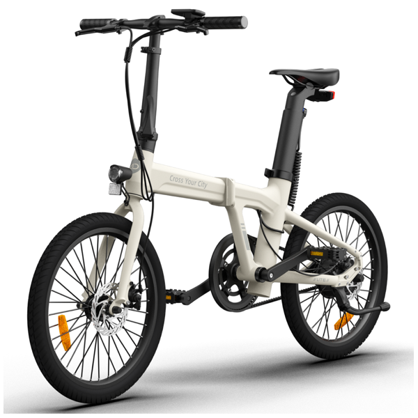 ADO A20 Lite, 350W, Smart APP, Folding Electric Bike, 30KM/H, Ivory