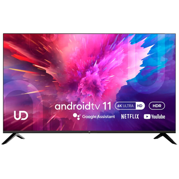 UDTV 65U6210, 65", 4K UHD, Smart TV, Android, HDMI, USB, LAN, BT, WIFI, Black