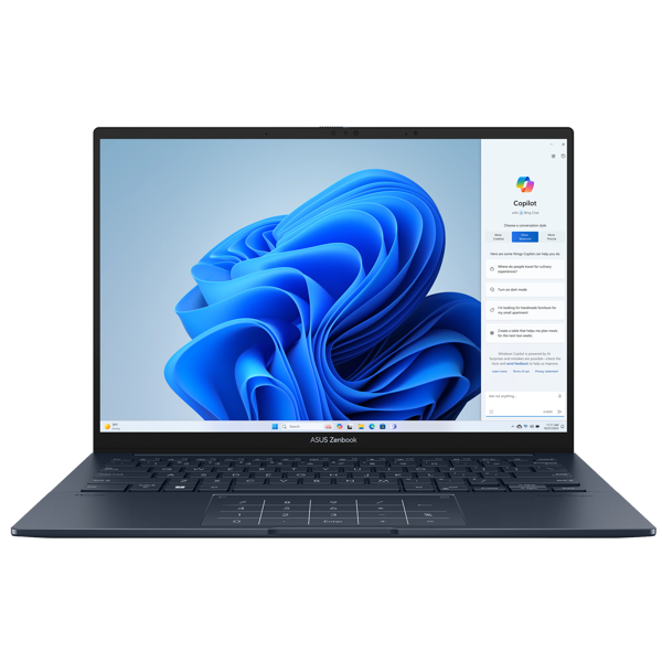 ნოუთბუქი Asus UX3405MA-QD437 Zenbook, 14", Ultra 5-125H, 16GB, 512GB SSD, Inetgrated, Blue