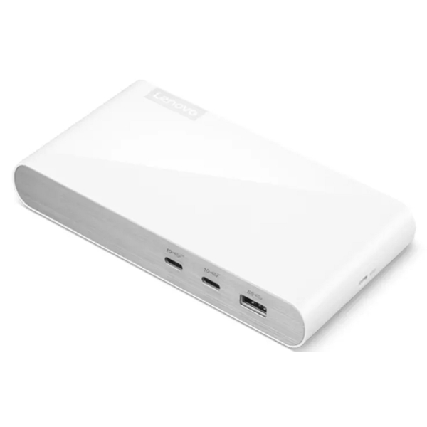 Lenovo G0AA0135EU, Type-C Docking Station, 2xUSB-C, 3xUSB3.2, HDMI, DP, White