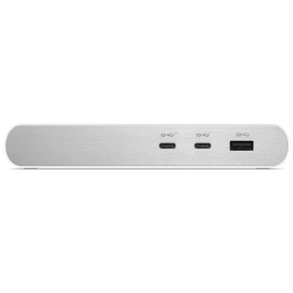 USB-C ჰაბი Lenovo G0AA0135EU, Type-C Docking Station, 2xUSB-C, 3xUSB3.2, HDMI, DP, White